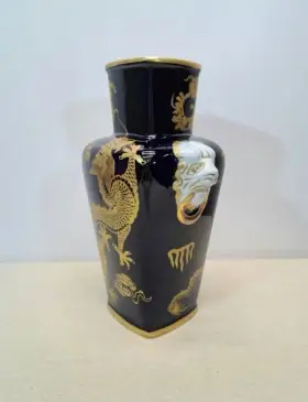 Jarrón Vintage Dragón Porcelana Hispania