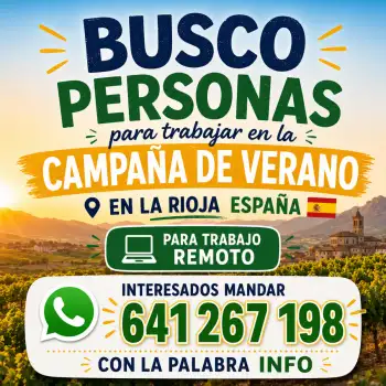 busco persona que quiera trabajar desde casa