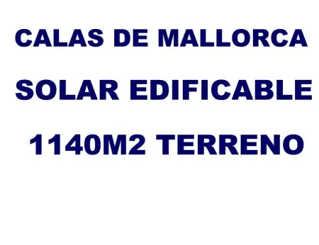 Solar urbano en Calas de Mallorca