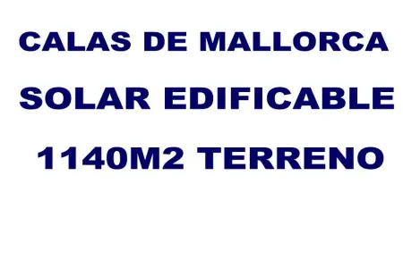 Venta Solar urbano en Calas de Mallorca Mallorca