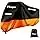 Maizjok Waterproof Motorcycle Cover, Motorcycle Cover Exterior Interior 210D Polyester Rain and UV Protective Layer for Scooter Motorcycle Street / Scambler / Trail / Cross / Enduro XL (245 x 105 x