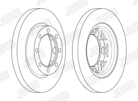 JURID 569247J Disco de freno 380x30mm, 8, 8, macizo