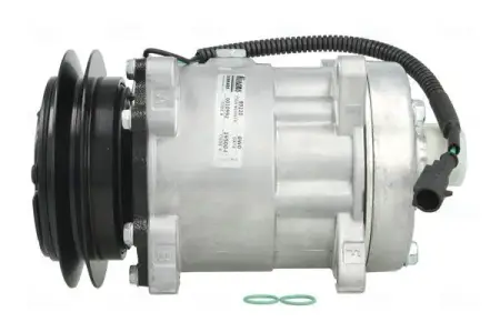 NISSENS 89220 Compresor, aire acondicionado SD7H15, 24V, PAG 46, R134a, con aceite de compresor PAG, con acoplamiento magnético, con diodo