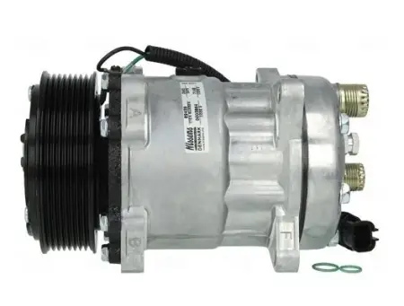 NISSENS 89459 Compresor, aire acondicionado SD7H15, 24V, PAG 46, R134a, con aceite de compresor PAG, con acoplamiento magnético, con diodo