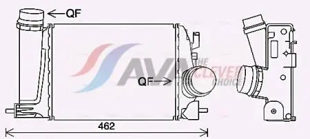 AVA COOLING SYSTEMS DF8070 Motor eléctrico, ventilador habitáculo
