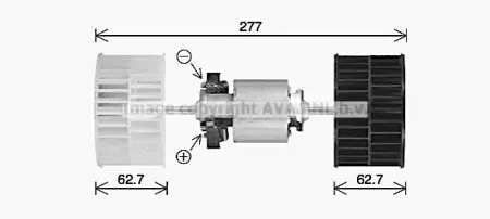 PRASCO MN8139 Motor eléctrico, ventilador habitáculo adecuados para MERCEDES-BENZ VARIO 24V