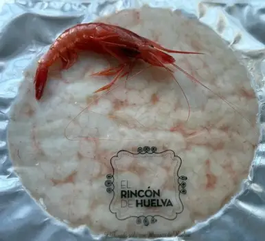 Carpaccio de Gamba Roja de Huelva 70gr 20cm Ø