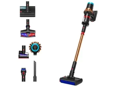 Aspirador escoba - Dyson V16 Piston Animal Submarine™, Friegasuelos, 3en1, Potencia succión 315 AW, Autonomía 70 min, Black/Cooper