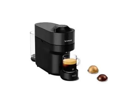 Cafetera de cápsulas - De'Longhi Nespresso® Vertuo Pop ENV90.B, 1260W, 0.56 l, Calentamiento 30s, Tecnología Centrifusión™, Bluetooth, Wi-Fi, Negro