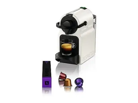 Cafetera de cápsulas - Nespresso® Krups INISSIA XN1001, 1260 W, 19 Bar, 0.7 L, Calentamiento en 25 s, Apagado automático, Blanco