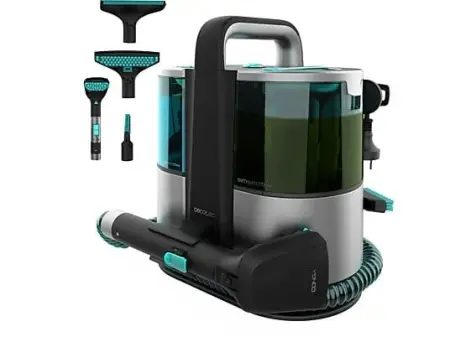 Aspirador de mano - Cecotec Conga 4000 Carpet&Spot Clean XL Advance, Potencia 600 W, 14 kPa, Pulverizador de agua, 3 boquillas de succión, Grey