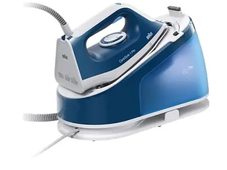 Centro de planchado - Braun CareStyle Pro Steam IS1512BL, 2200 W, 1.7 l, 6 bar, 380 g/min, Suela SuperCeramic FreeGlide3D, Cerámica, Azul