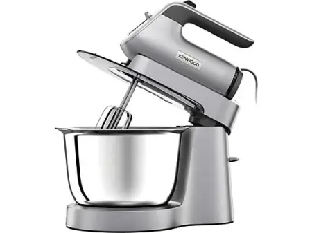 Robot amasador - Kenwood HMP54.000SI, 650 W, Capacidad de 3.5 l, Mango SureGrip, Cuenco giratorio, Plata