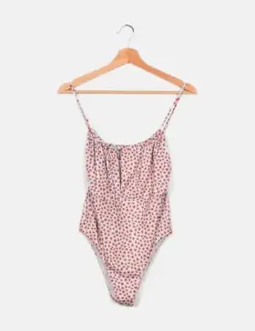 Pull&Bear Bañador blanco estampado