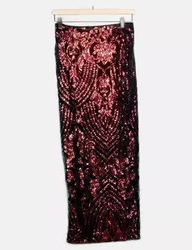 SHEIN Falda casual lentejuelas