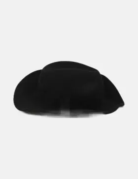 Sombrero negro de paño