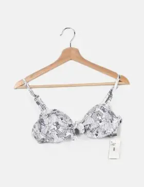 Tex Top bikini blanco estampado