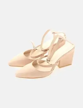 Zapato de tacón rosa palo