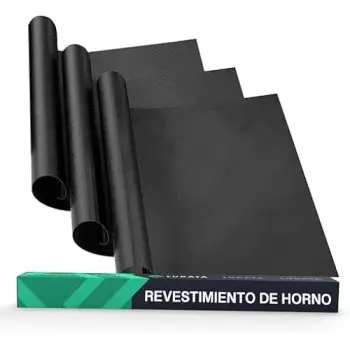 Oven Liner Sheet (Pack of 3) - Large 50x40cm Reusable Non-Stick Heavy Duty Oven Protectors for Bottom of Ovens