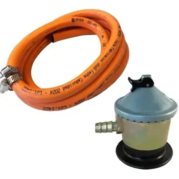 Homelux 300066 Domestic Gas Regulator Kit and Hose with Clamp, 1.5 m