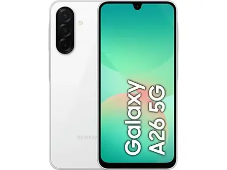 Móvil - Samsung Galaxy A26 5G, Blanco, 256 GB, 8 GB RAM , 6.7" FHD+ Super AMOLED, Samsung Exynos 1380, 5000 mAh, Android 15