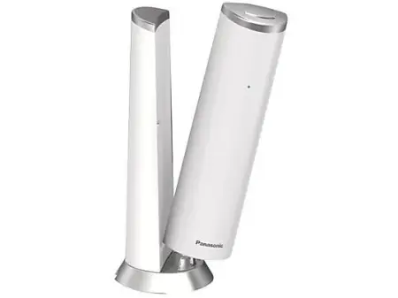 Teléfono - Panasonic KX-TGK212SP, Inalámbrico, Duo, ECO, 40 tonos, Bloqueo de llamadas, Agenda 50 num, Blanco