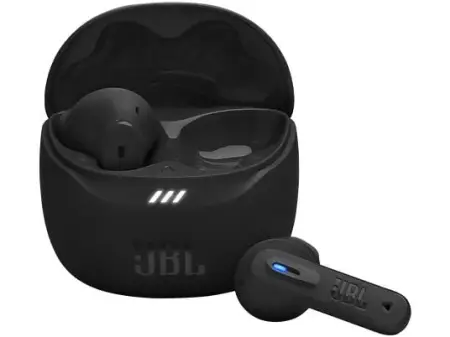 Auriculares True Wireless - JBL Tune Flex 2, 48 h Autonomía, IP54, Cancelación de ruido, Ergonómico, Negro