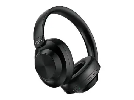 Auriculares inalámbricos - Vieta Pro Way 5, Circumaurales, Cancelación activa de ruido ANC, Bluetooth, Plegable, Negro