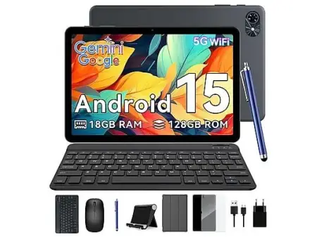 TABWEE T80 (6GB+128GB), 128 GB, Gris, 10,1 " HD+, 6 GB RAM, Unisoc Tiger T310 (Octa core), Tablet Android