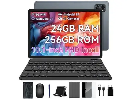 TABWEE T20, 256 GB, Gris, 10,1 " HD+, 8 GB RAM, UMS9230 T606(Octa core), Tablet Android