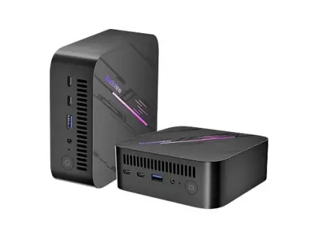 Mini PC - BLACKVIEW MP100-5825U, AMD Ryzen™ 7 5825U(Hasta 4.5GHz), 32 GB RAM, 1 TB SSD, Radeon™ RX Vega 7, Windows 11 Pro, Negra