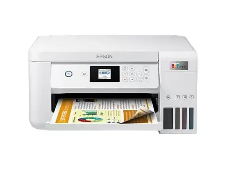 Impresora multifunción tinta - Epson EcoTank ET-2856, Serie 2850, Impresión doble cara, Color, WiFi, Tinta recargable, Blanco