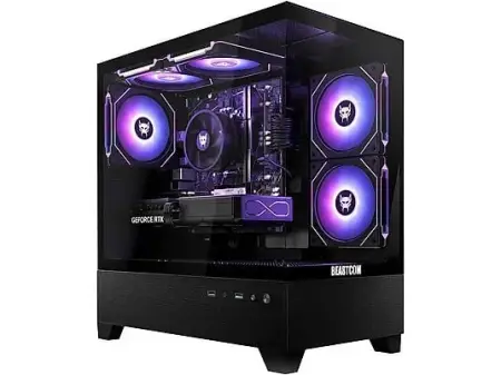 PC Gaming - BEASTCOM Q5 Pro Gaming, Intel® Core™ i7-11700F, 32 GB RAM, 1 TB SSD, GeForce RTX™ 3050, Windows 11 Pro, Negro