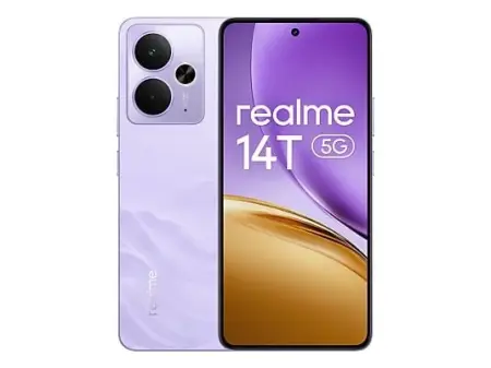 Móvil - realme 14T 5G, Purple, 256 GB, 8 GB, 6.67" AMOLED 120 Hz, Dimensity 6300, 6000 mAh