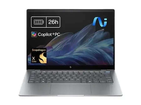 Portátil - HP OmniBook X 14-fe0005ns Copilot+ PC, 14" 2K, Snapdragon® X Elite X1E-78-100 45 TOPS, 32GB RAM, 1TB SSD, Gráficos Adreno™, Windows 11 Home