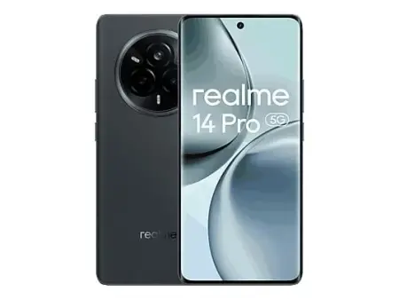 Móvil - realme 14 Pro 5G, Black, 256 GB, 8 GB, 6.77" Curva Vision 120 Hz, MediaTek Dimensity 7300E, 6000 mAh