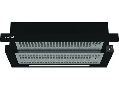 Campana telescópica - Cata TFH 6430 GBK, Telescópica, 4 Niveles de Potencia, 391.5 m³/h, 59.8 cm, LED, Negro