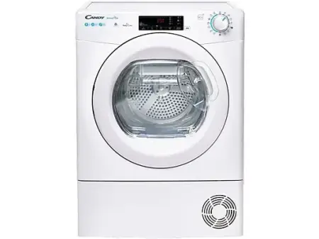 Secadora artefacto de calor - Candy Smart Pro CSOE H9A2TE-S, 9kg, 15 programas, Wi-Fi, Función anti-arrugas, Blanco
