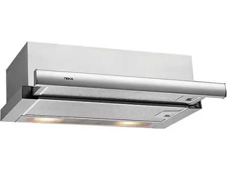 Campana telescópica - Teka TL 6310, 2 Velocidades, 332 m³/h, 60 cm, Acero inoxidable