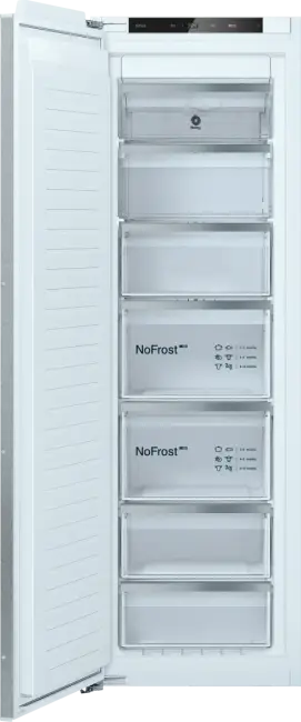 Congelador vertical - Balay 3GIE737F, 212 l , 177 cm, Tecnología Inverter, Cajón Big Box, Sin panelar