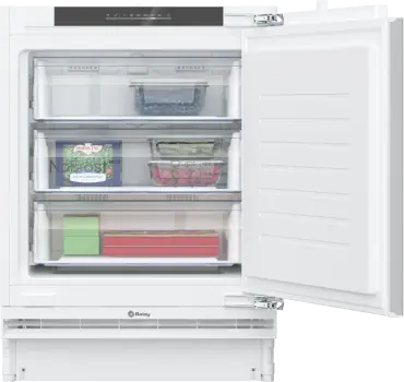 Congelador bajo encimera - Balay 3GUE033F, 85 l , 82 cm, Home Connect, No Frost, Sin panelar