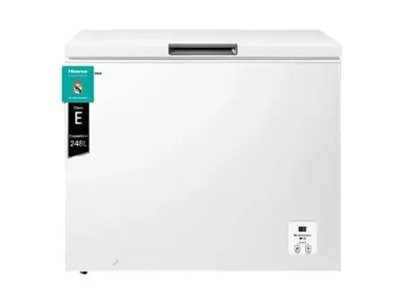 Congelador horizontal - Hisense FT321D4AWLE, 248 l, 88 cm, Cesta interior, Blanco