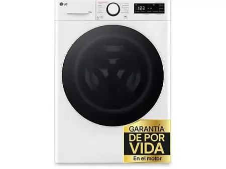 Lavadora carga frontal - LG F4WR6010A0W, Serie 600, 10 kg, 1400 rpm, 12 programas, AI Direct Drive™, TurboWash™360˚, Blanco