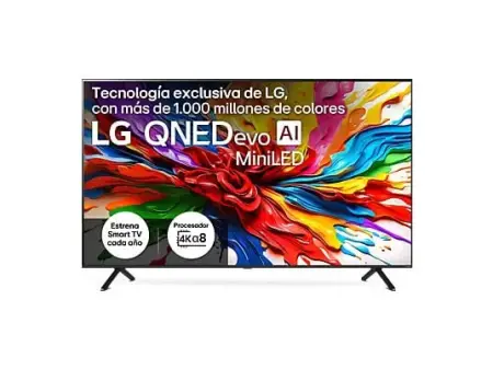 TV QNED MiniLED75" - LG 75QNED92A6A, UHD 4K, Procesador Inteligente α8 AI Processor 4K Gen2, Smart TV, DVB-T2 (H.265), Negro