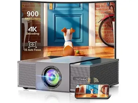 Proyector - ULTIMEA Apollo P60-Proyector con Inteligente de Obstáculos y 6D Auto-Corrección, 4K Cine en Casa, 1.920 x 1.080 Píxeles, 100000 h, Full-HD, Negro