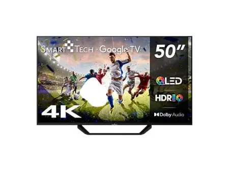 TV QLED 50" - SMART TECH 50QG06K2 Google TV, QLED 4K, ARM CA53 *4 TEE 1.5GHz, Smart TV, DVB-T2 (H.265), Negro