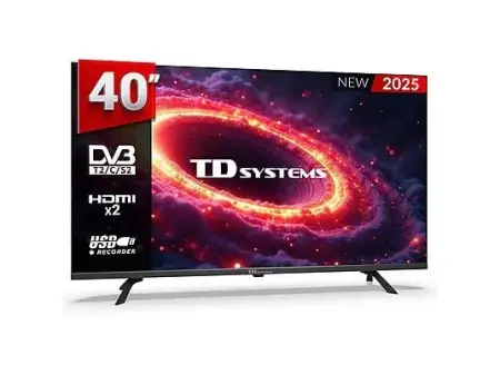 TV DLED 40" - TD SYSTEMS M40K21F, Full-HD, DVB-T2 (H.265), Negro