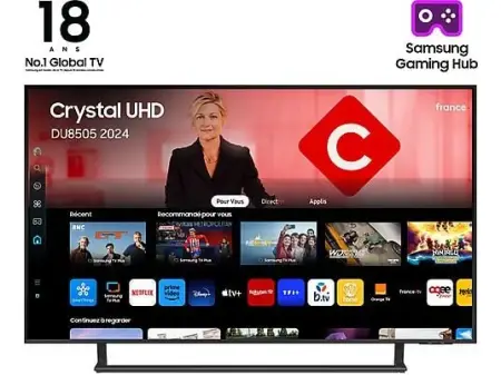 TV LED 50" - SAMSUNG TU50DU8505K, UHD 4K, Procesador Crystal 4K, Smart TV, DVB-T2 (H.265), Titan Gray