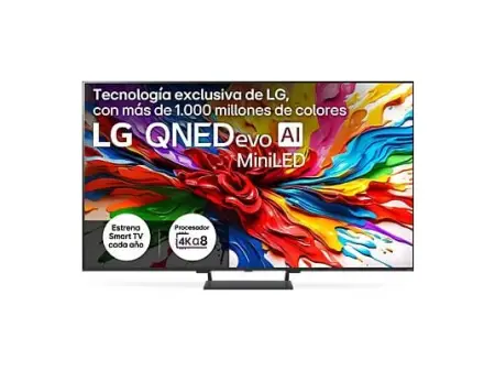 TV QNED MiniLED 55" - LG 55QNED93A6A, UHD 4K, Procesador Inteligente α8 AI Processor 4K Gen2, Smart TV, DVB-T2 (H.265), Negro