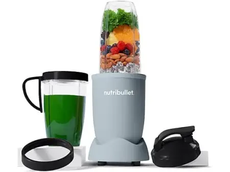 Batidoras de vaso - nutribullet Pro Mineral 900W, Vaso personal, 0.9 l / 0.7 l, Cuchilla acero inoxidable, Sin BPA, Pizarra mate